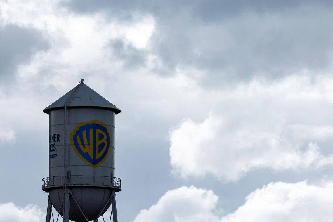 The Warner Bros studios water tower in Burbank, California.