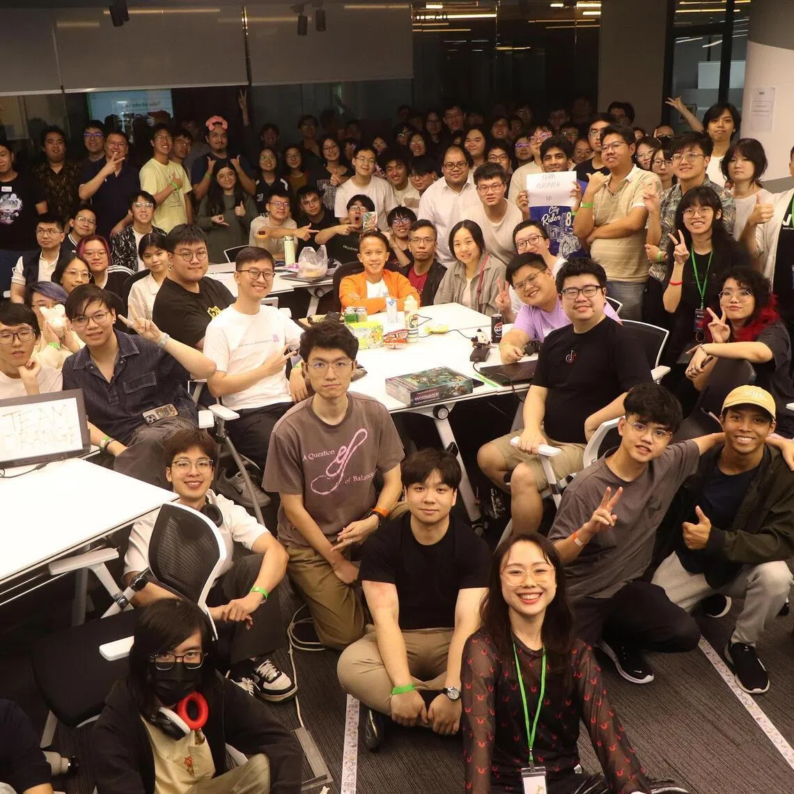 The attendees at the end of Global Game Jam Singapore 2026.