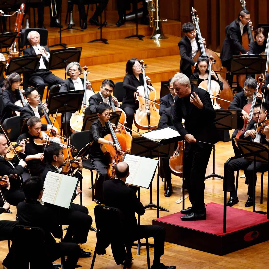 Finnish maestro Hannu Lintu, the Singapore Symphony Orchestra’s new music director, is leading the SSO in a seven-city China tour that is close to sold out.