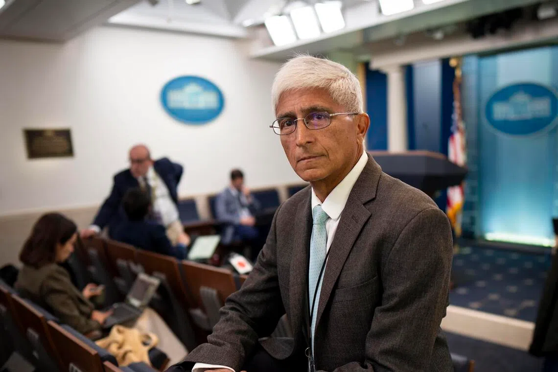 Mr Shirish Date, the White House correspondent for HuffPost, in the White House press briefing room in Washington on Oct 22. The Trump administration often criticises journalists, but the treatment of Mr Date has stood out.