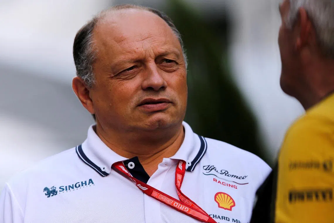 Frenchman Frederic Vasseur was named team principal and general manager of Ferrari on Tuesday, tasked with ending Red Bull’s dominance in Formula One.