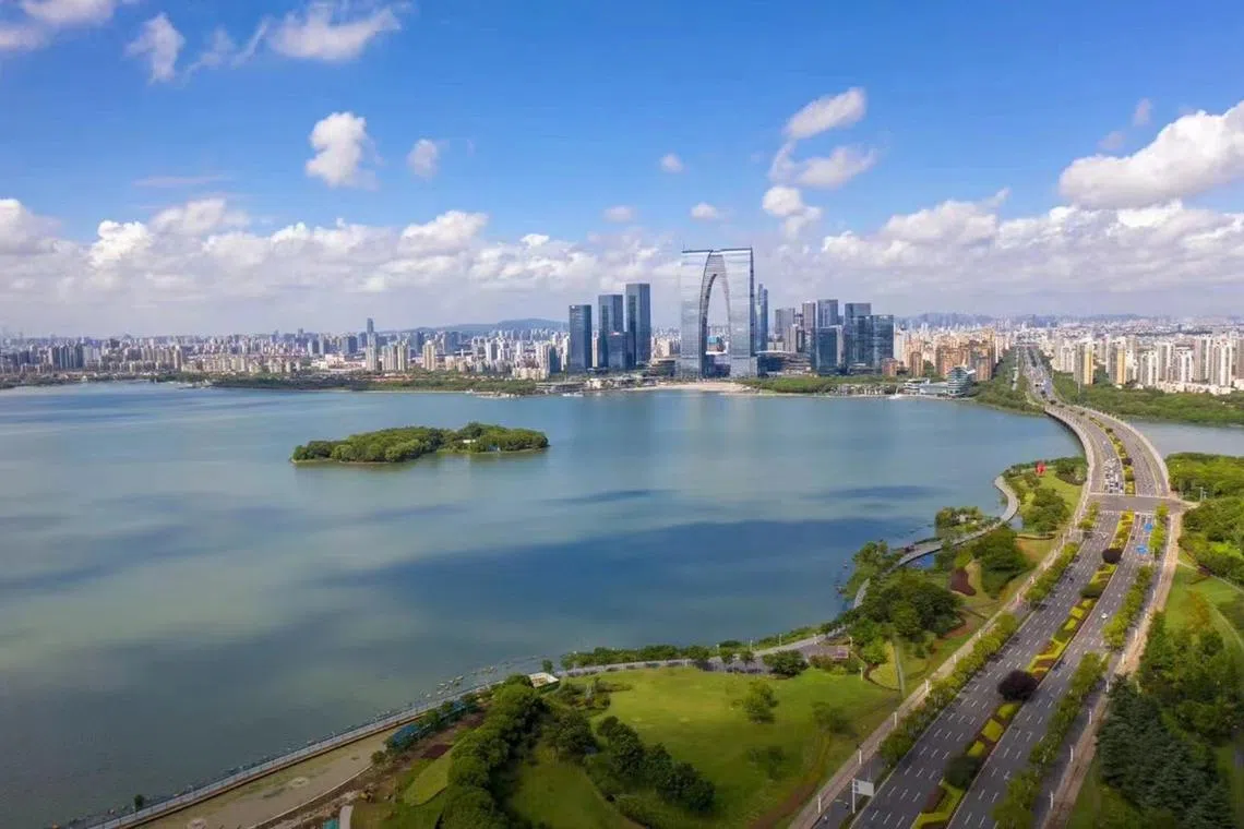 Suzhou Industrial Park is the first intergovernmental project between Singapore and China.