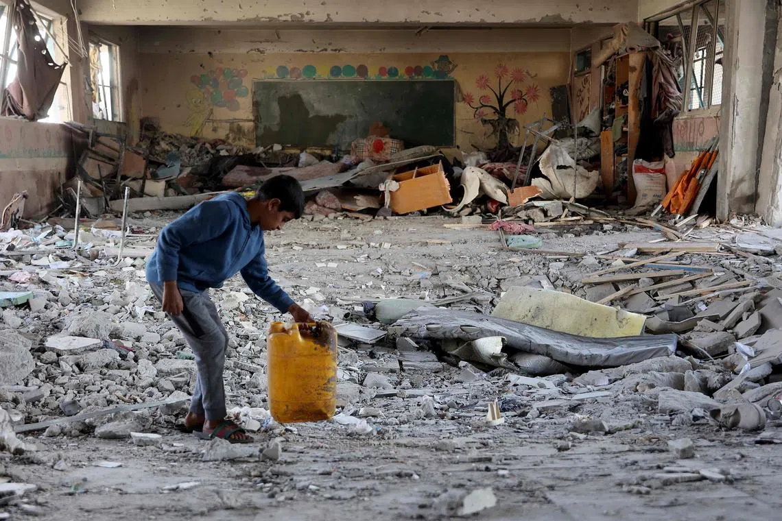 An attack in Gaza city destroyed a house where an extended family had taken shelter and damaged two nearby homes, killed at least three people.