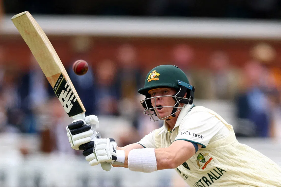 Cricket - 2025 ICC World Test Championship Final - South Africa v Australia - Lord's Cricket Ground, London, Britain - June 11, 2025 Australia's Steve Smith in action Action Images via Reuters/Andrew Boyers
