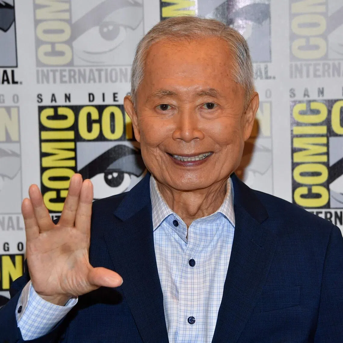 US actor George Takei attends Star Trek: 60th Anniversary press line during Comic-Con International in San Diego on July 25.
