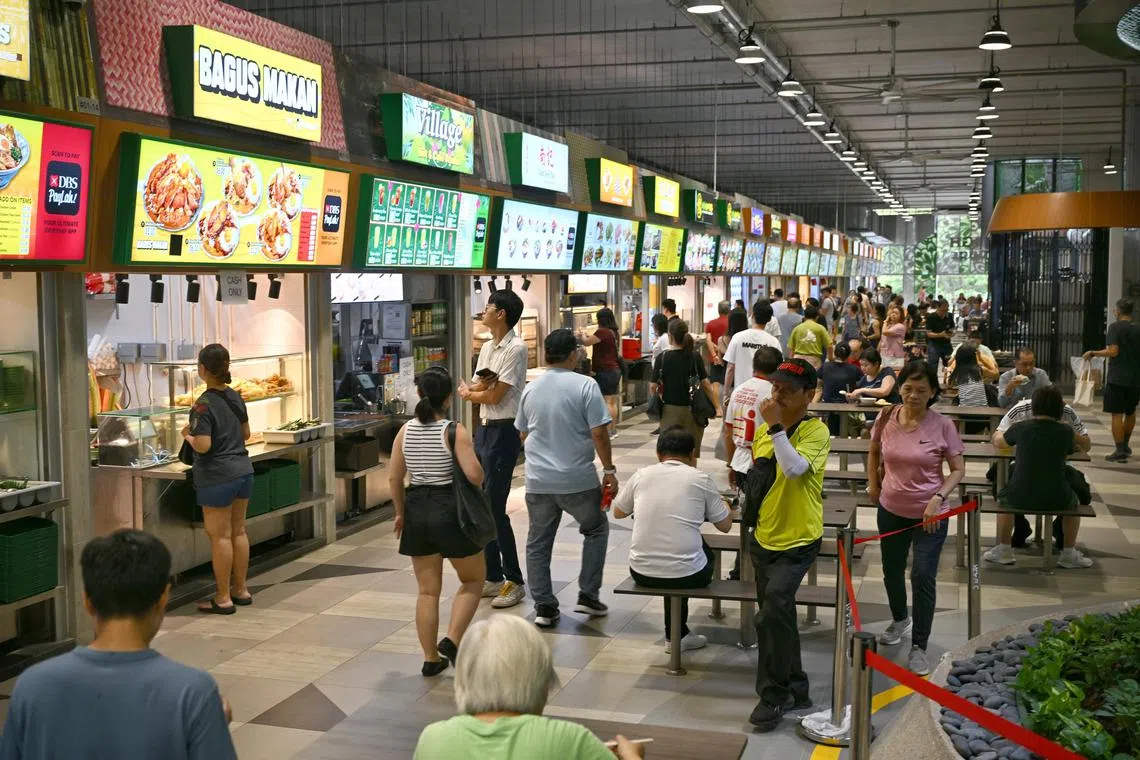 The new Woodleigh Village Hawker Centre on Sept 17, 2024.