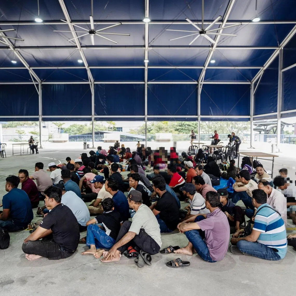Rohingya refugees removed from the UNHCR office in Kuala Lumpur.