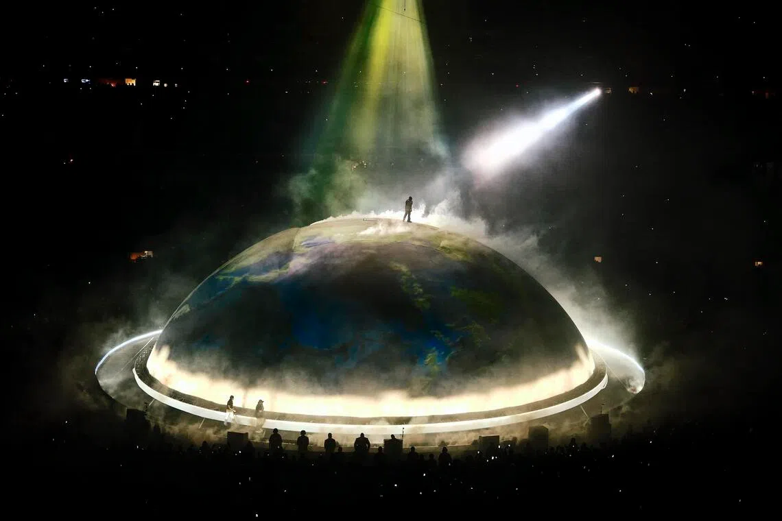 Rapper Ye stages first major US concert since 2021, hoping to wash away his sins