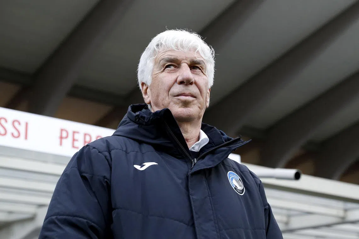 Soccer Football - Serie A - Atalanta v Lazio - Gewiss Stadium, Bergamo, Italy - April 6, 2025 Atalanta coach Gian Piero Gasperini before the match REUTERS/Alessandro Garofalo/File Photo