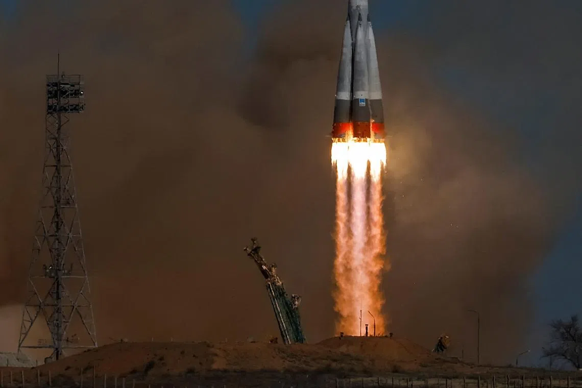 Putin envoy hails US-Russia space effort as Russian rocket with US astronaut blasts off