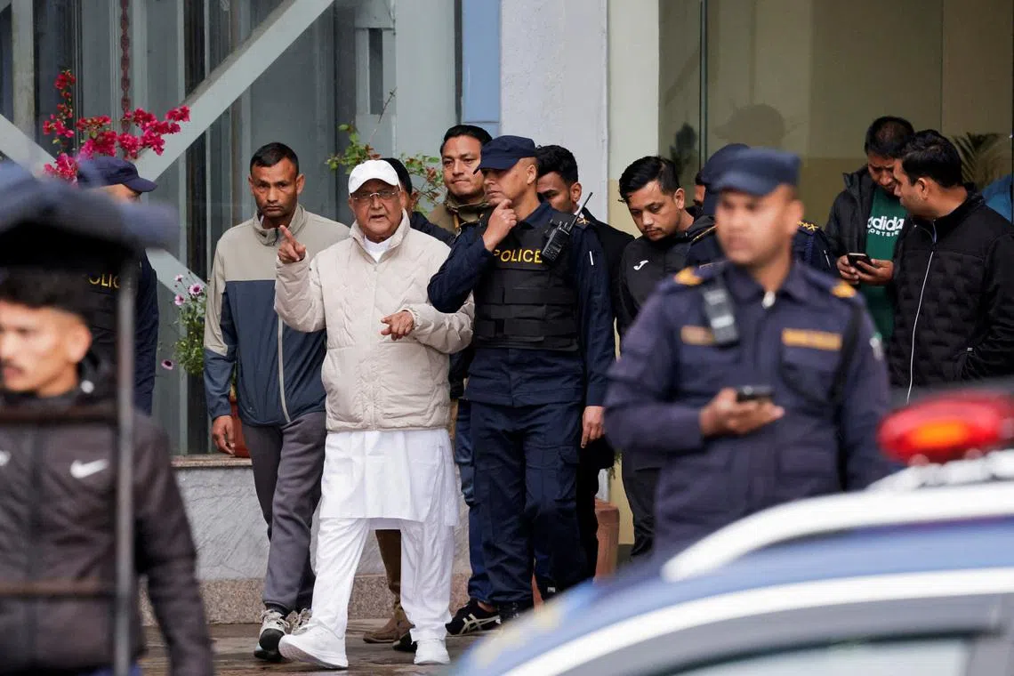 Nepal’s former prime minister attends court hearing in protest crackdown case