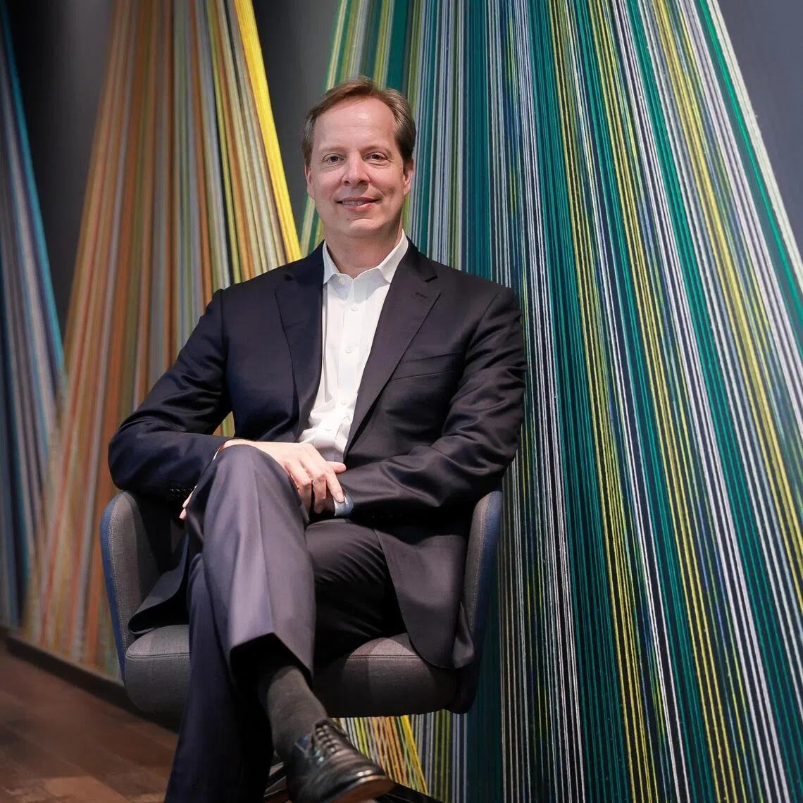 The Wall Street Journal publisher and Dow Jones CEO Almar Latour in an interview with the Straits Times on March 31.