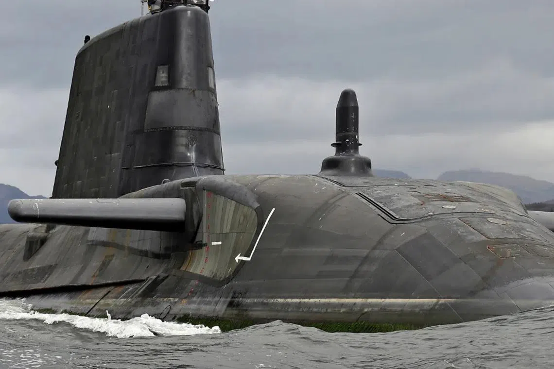 The files carried details about the HMS Anson, aS$2.2 billion “hunter killer” submarine and were marked “official sensitive”.