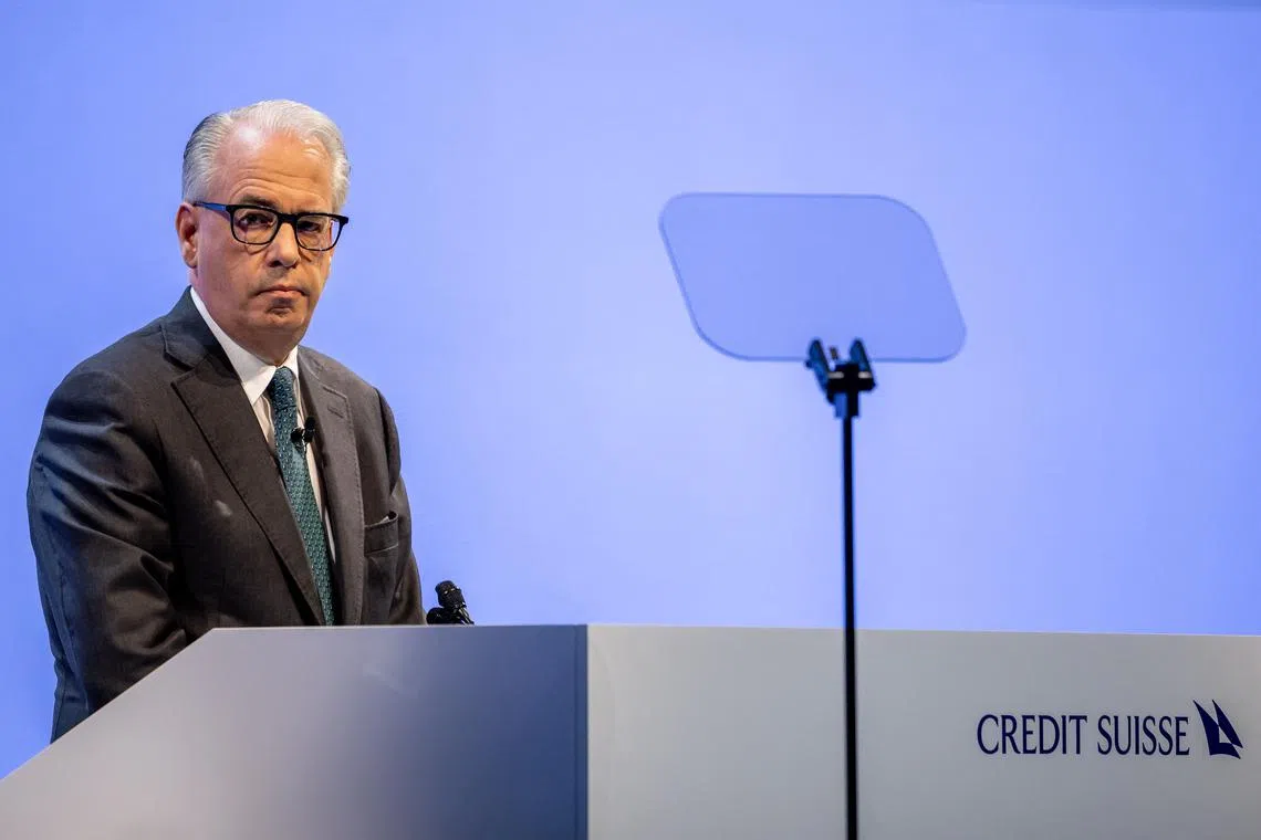 UBS said Mr Ulrich Koerner would be responsible for Credit Suisse operational continuity and client focus.