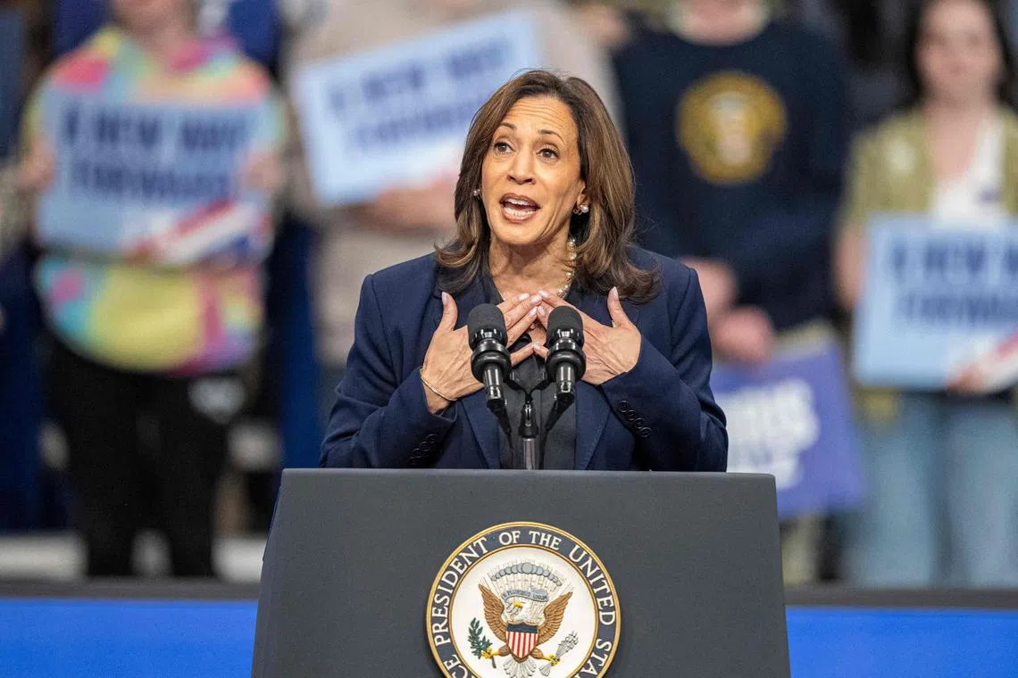 Vice-President Kamala Harris is shifting her campaign strategy to win over more men and Republicans, and sharpening her attacks on Donald Trump.