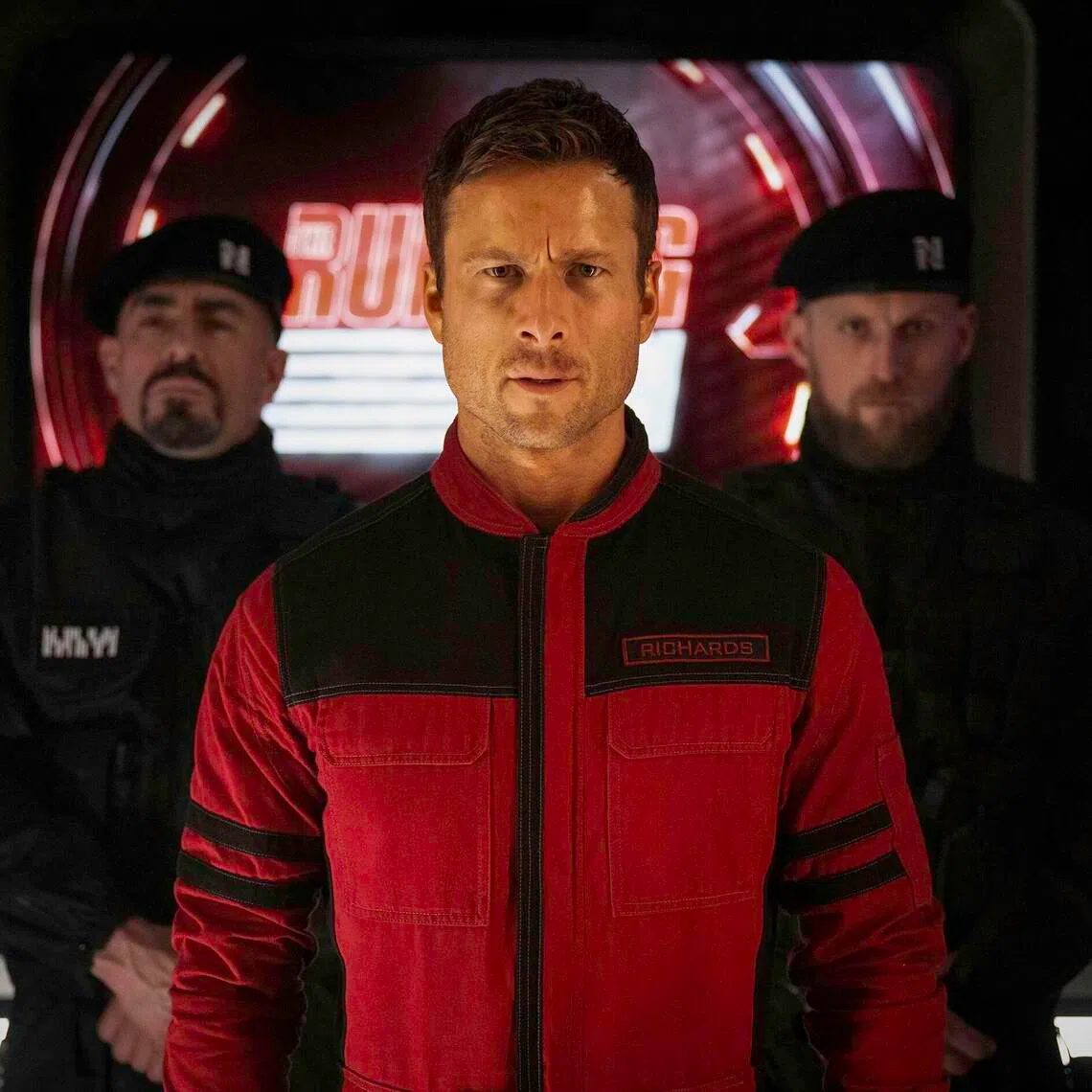 jomovie12 - Glen Powell in the action thriller The Running Man. 

Source: UIP