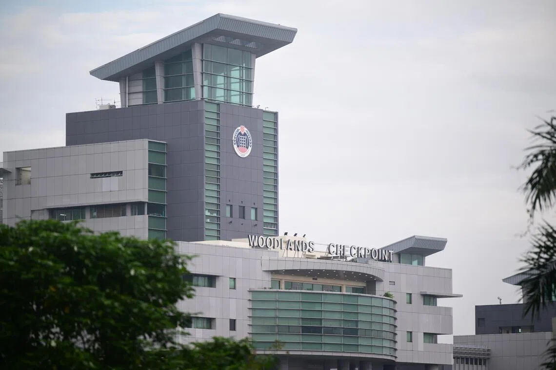 The land border checkpoint building in Singapore.