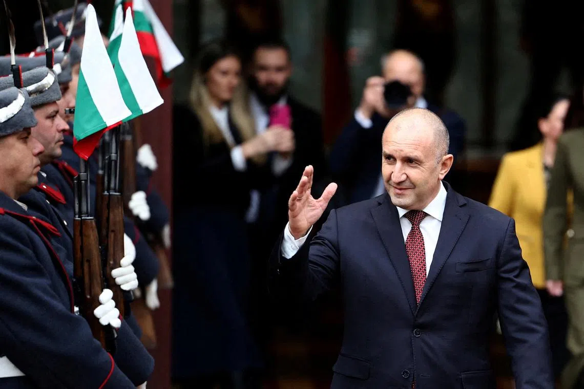 Bulgaria's former President Rumen Radev stepped down from the presidency in January to run in the election.