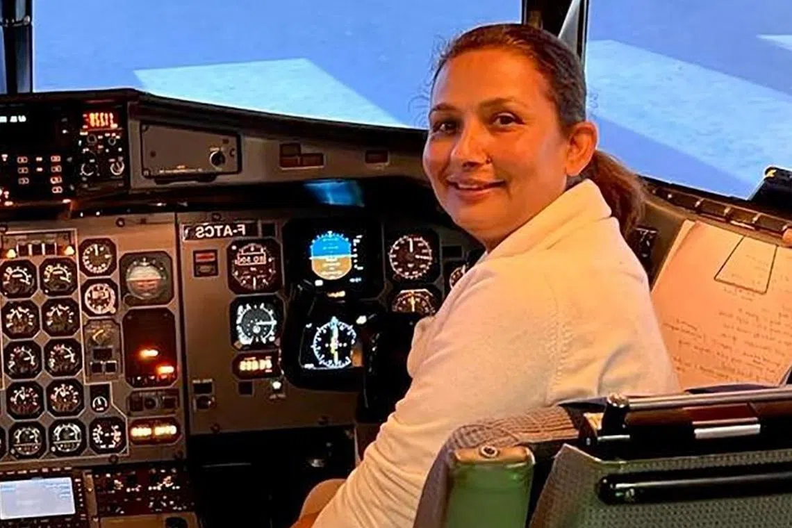 Ms Anju Khatiwada, whose pilot husband died in a plane crash in 2006, was the co-pilot on a Yeti Airlines flight that crashed on Sunday.