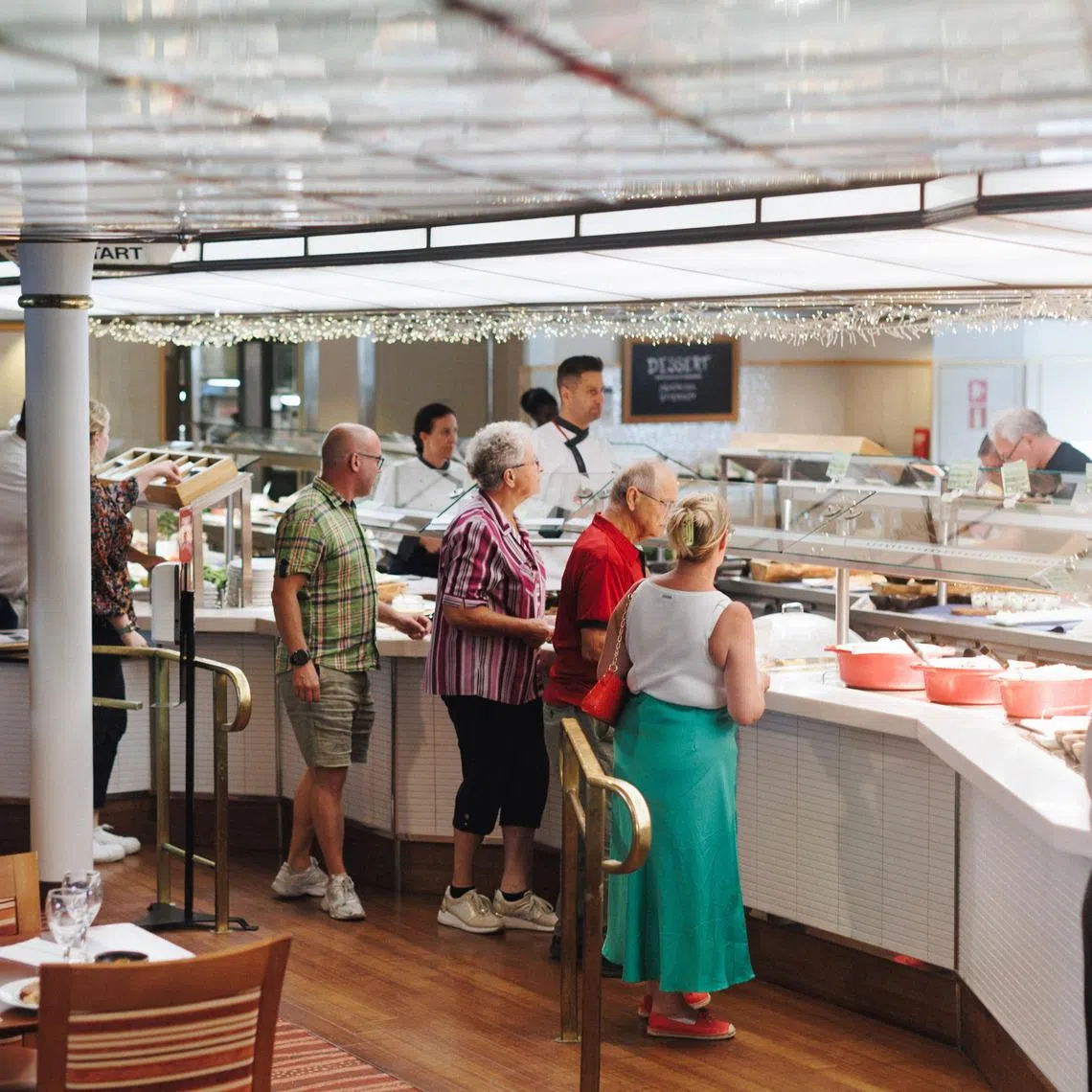 Buffet lunches can defuse tensions in international negotiations.
