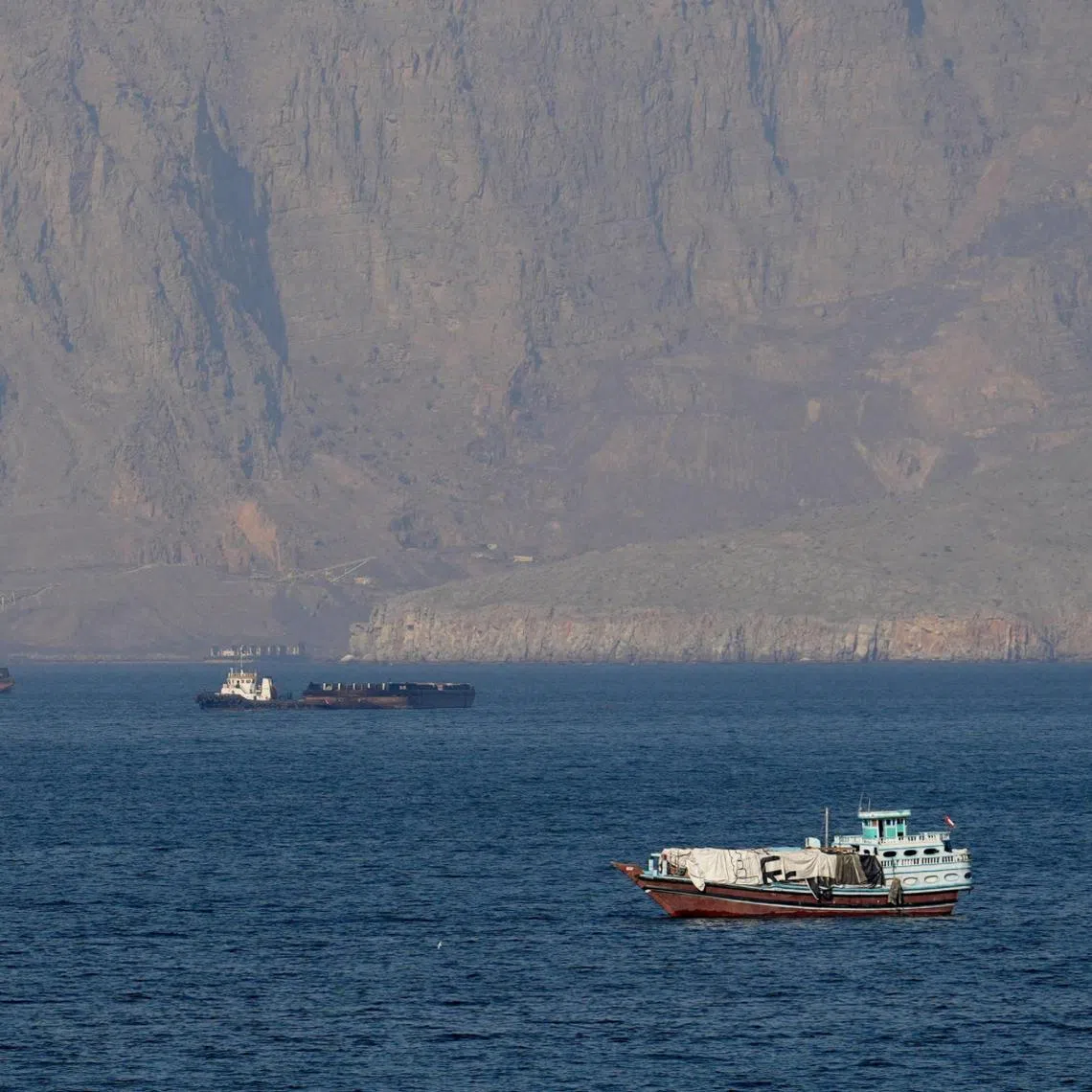 The US president also railed against Tehran’s intentions to charge fees on ships using the strait.