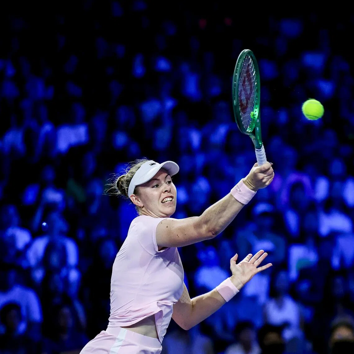 Talia Gibson, who had reached her first final at the Singapore Tennis Open, knows her best days are ahead of her.