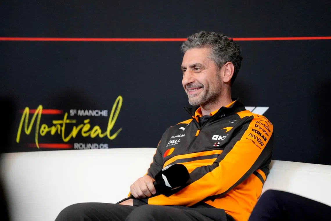Formula One F1 - Canadian Grand Prix - Circuit Gilles Villeneuve, Montreal, Quebec, Canada - May 22, 2026 McLaren team principal Andrea Stella during a press conference ahead of the Canadian Grand Prix REUTERS/Mathieu Belanger