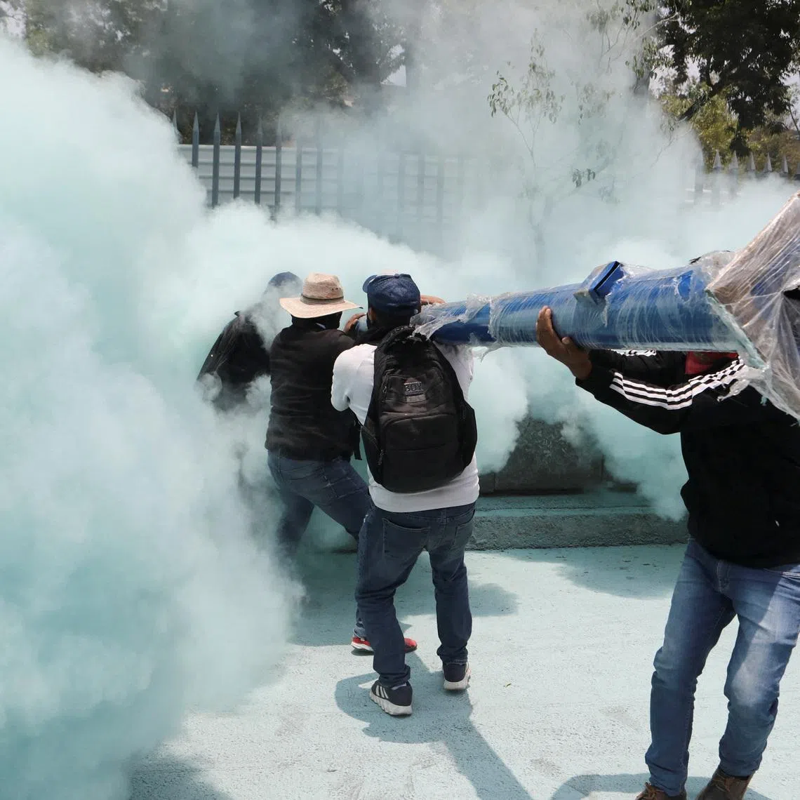With Mexico in the global spotlight, teachers and other groups have staged marches and blocked major avenues.