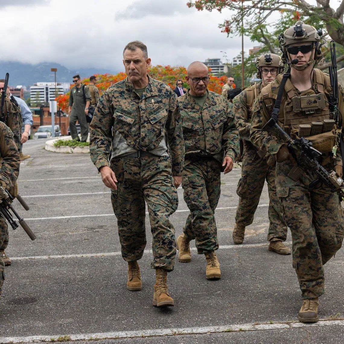 A photo posted online by the X account of US Southern Command shows General Francis Donovan visiting Caracas on May 23.