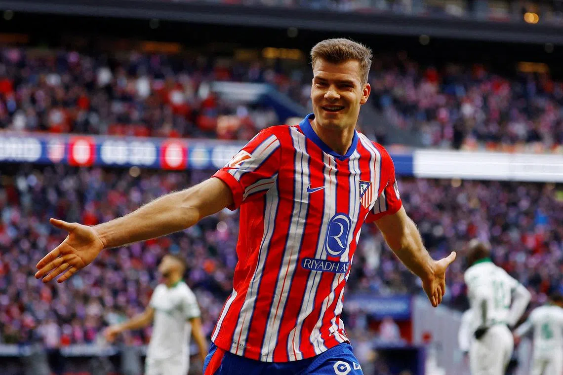 Sorloth strikes twice as Atletico ease past Elche 4-0 into cup quarter ...