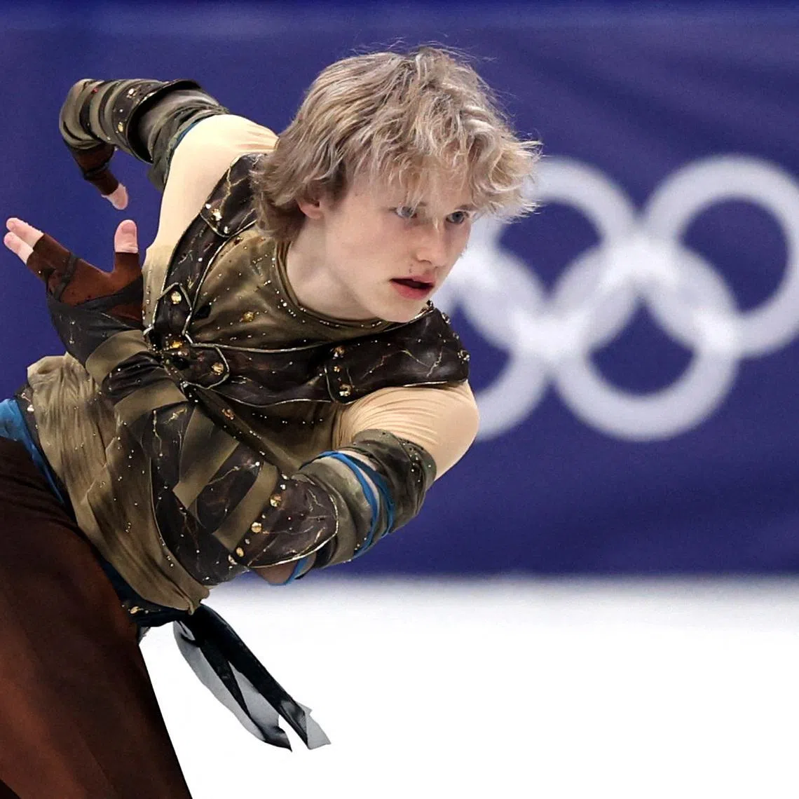 Milano Cortina 2026 Olympics - Figure Skating - Team Event - Men Single Skating - Short Program - Milano Ice Skating Arena, Milan, Italy - February 07, 2026. Ilia Malinin of United States performs during the the men's short program REUTERS/Amanda Perobelli