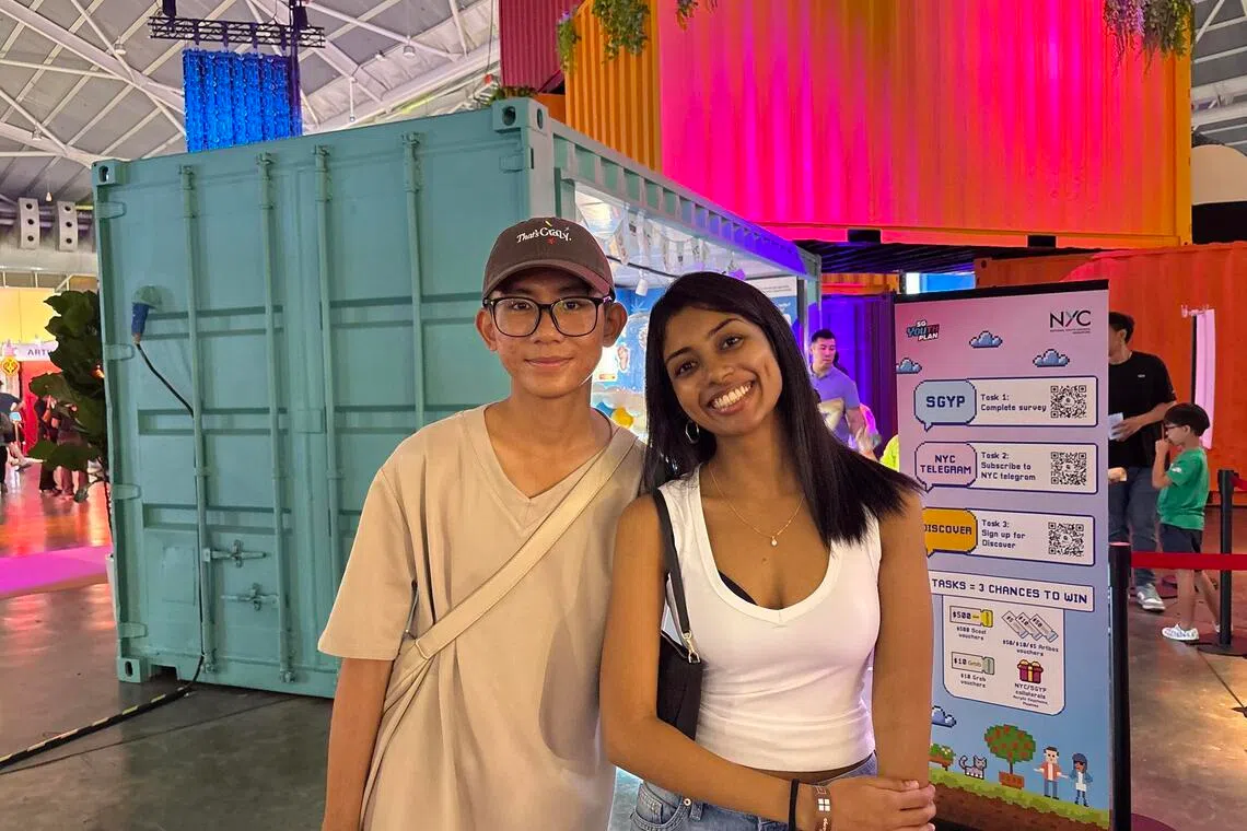 First-time Artbox visitors, Ms Vishalya Shivanand, a Nanyang Technological University student, and Mr Darryl Mok, a full-time national serviceman, said the handicraft stalls were a pull factor. 