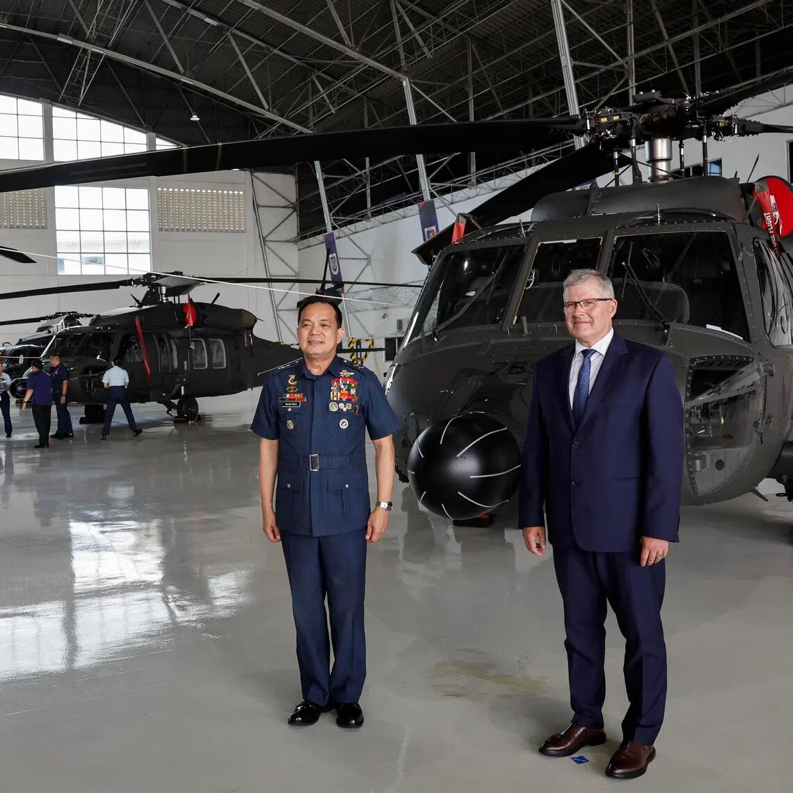 The Philippines remains reliant on American military equipment, like these Black Hawk helicopters, for its defence.