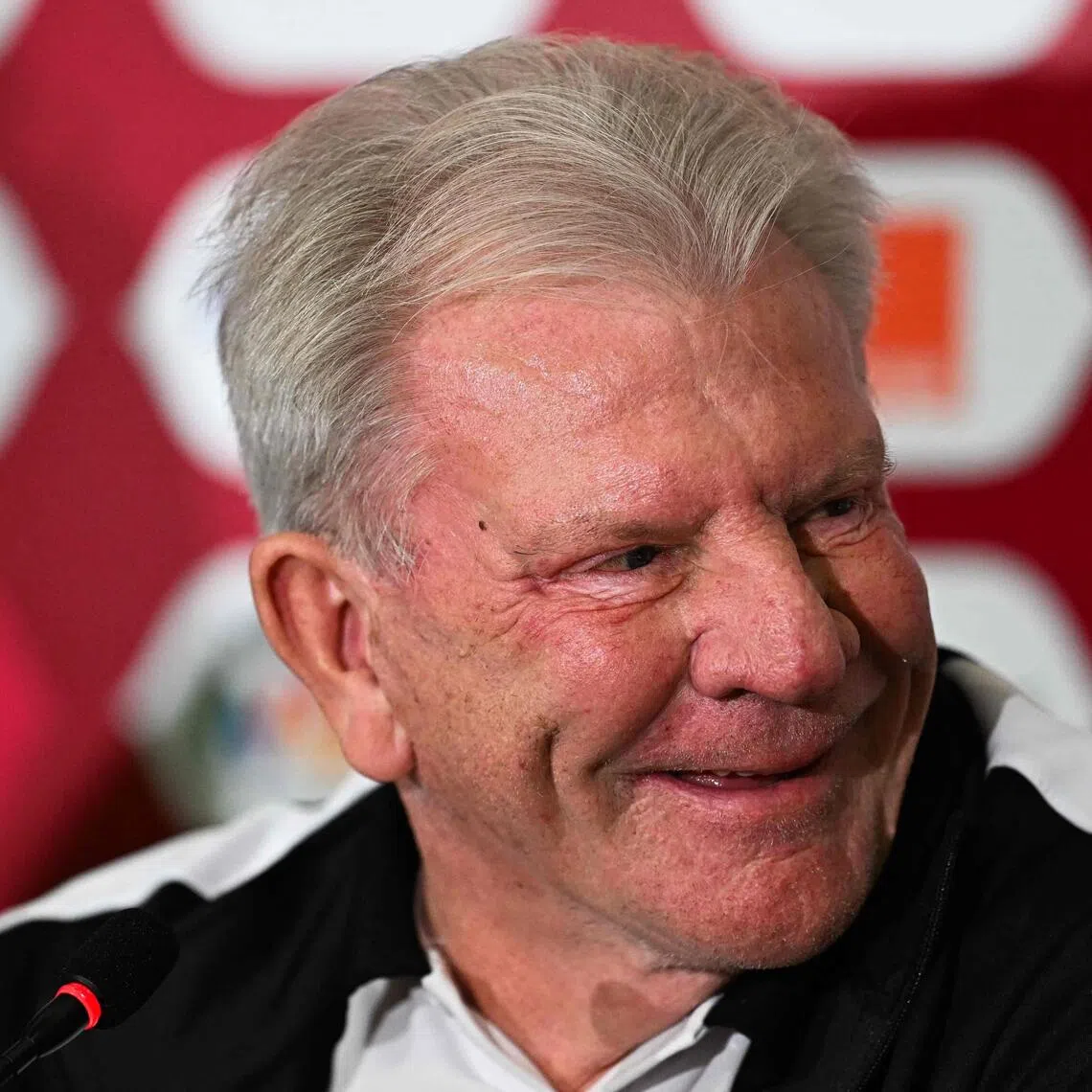 Uganda coach Paul Put at a press conference in Rabat, on Dec 22, 2025, ahead of his side's Group C match against Tunisia in the Africa Cup of Nations football tournament.