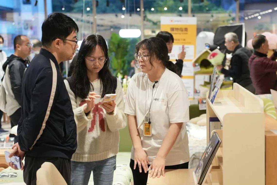 Visitors got to browse more than 10,000 furniture products from 100 Taobao merchants and physically test out different display pieces.