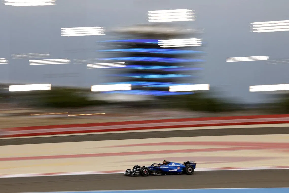 FILE PHOTO: Formula One F1 - Pre-Season testing - Bahrain International Circuit, Sakhir, Bahrain - February 27, 2025 Williams' Carlos Sainz Jr. during testing REUTERS/Hamad I Mohammed/File Photo