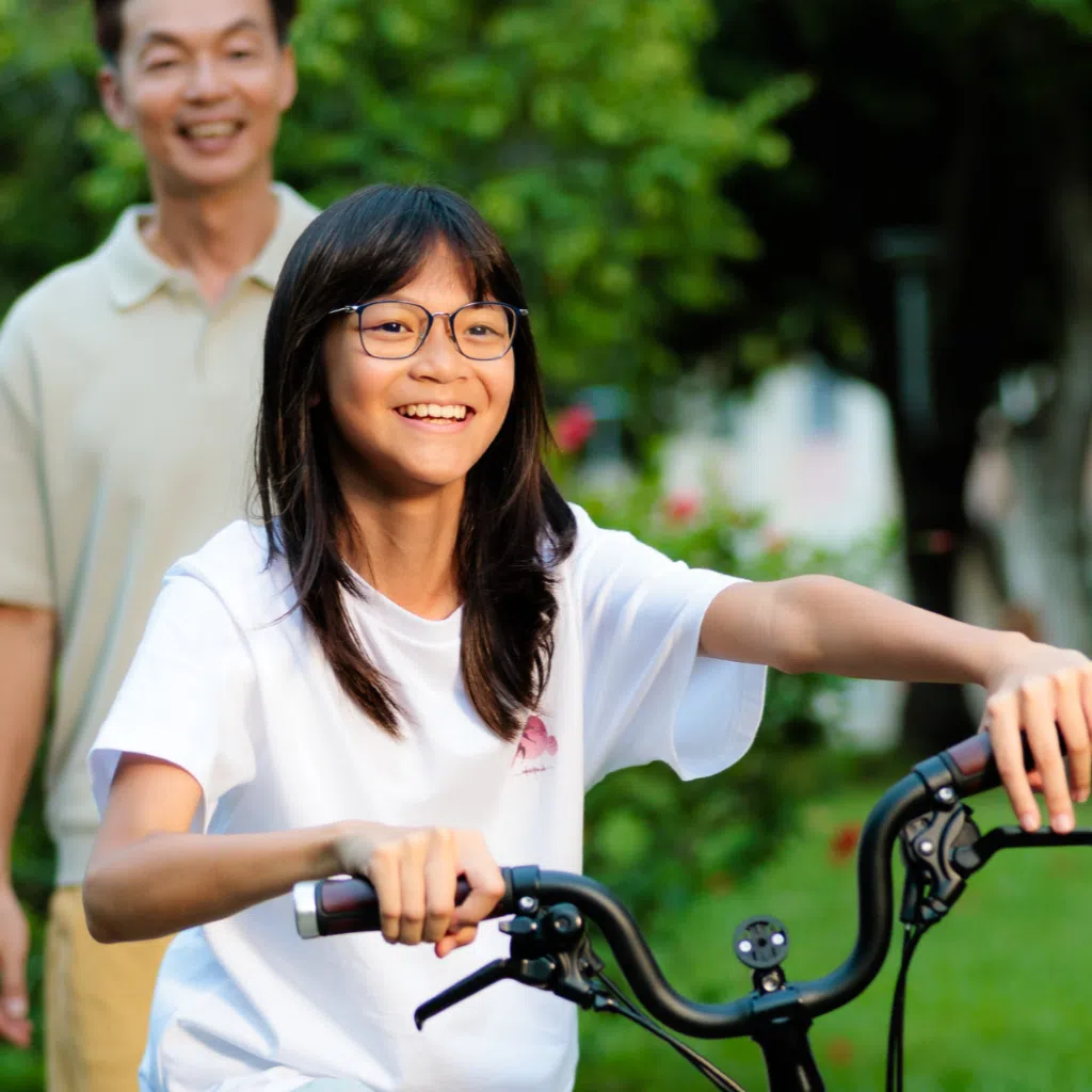 With guidance from an eye care professional, parents can take early steps to manage their child’s myopia and help slow its progression. PHOTO: ESSILOR