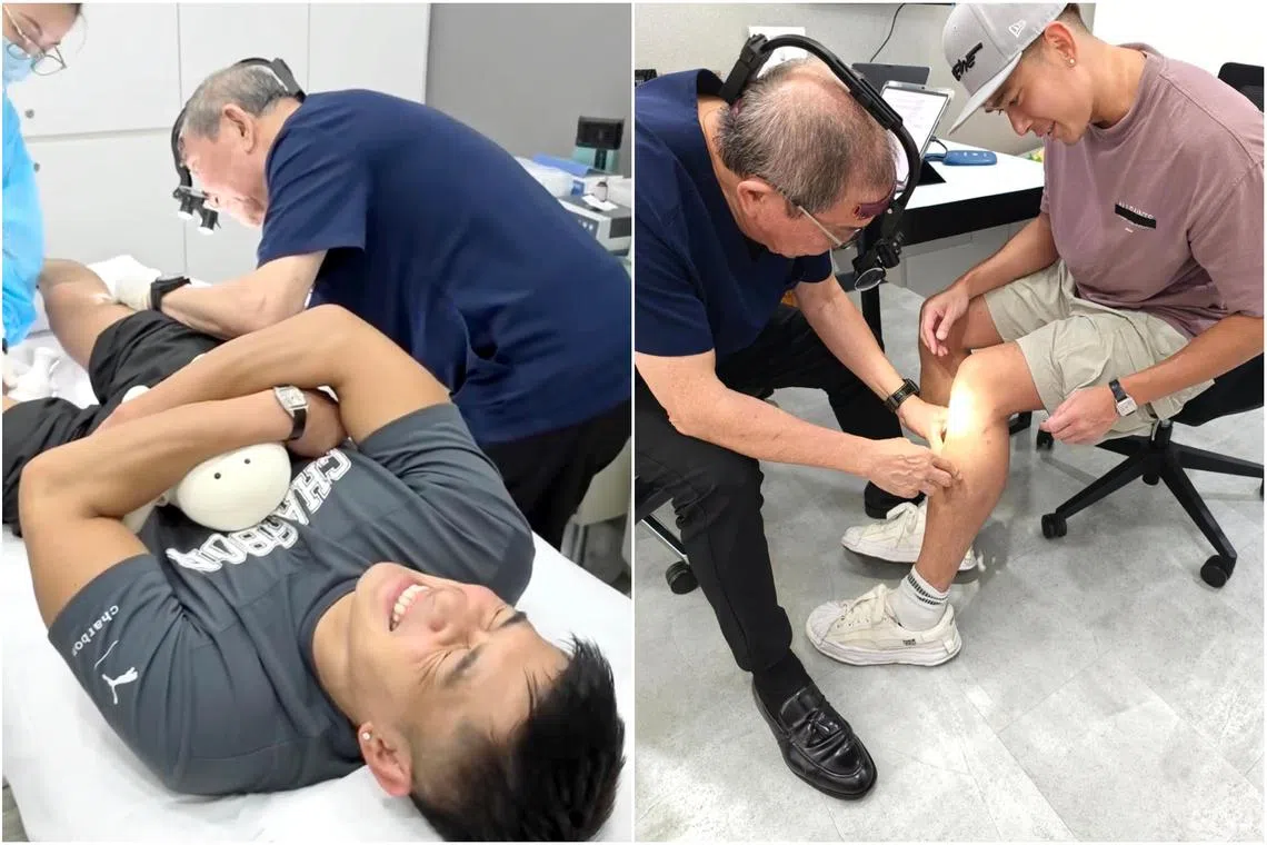 Elvin Ng needed steroid injections after developing allergic reaction to sandfly bites.