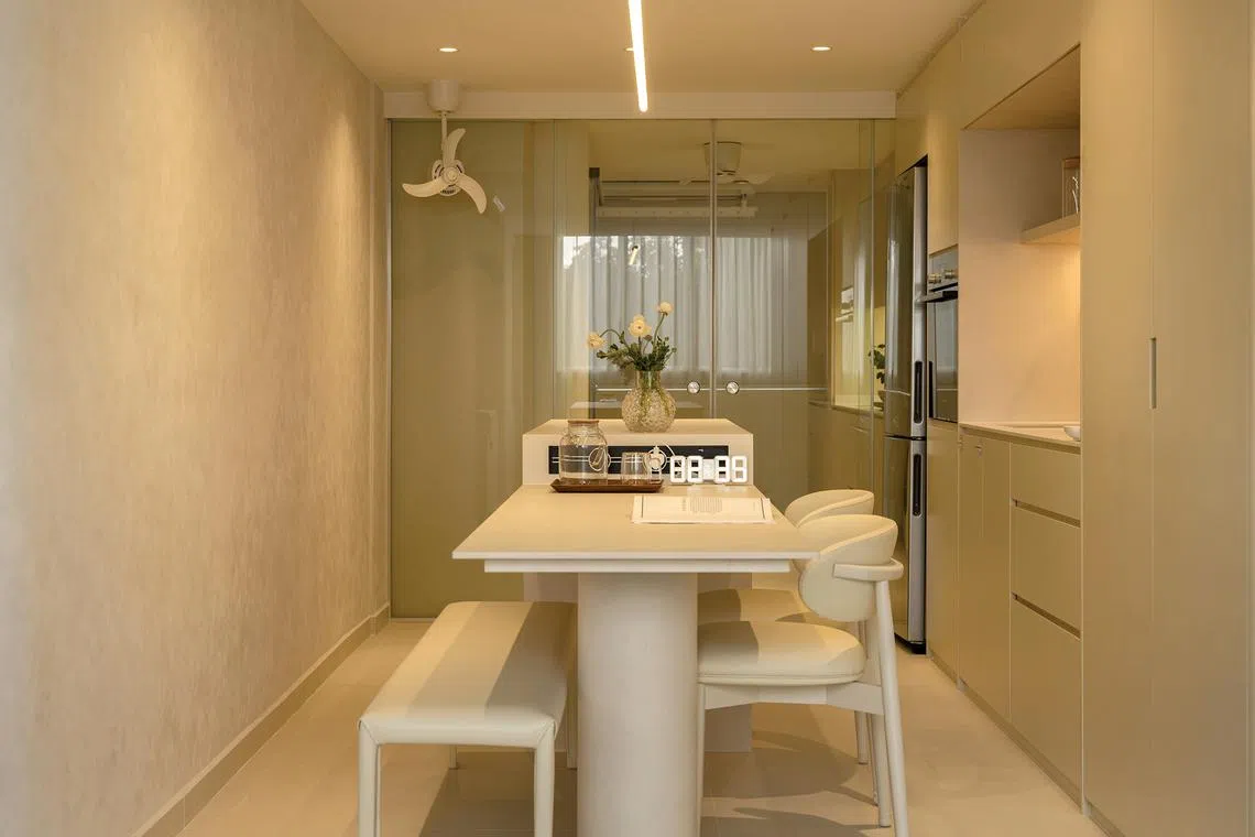 This three-room HDB flat is a perfect fit for the couple who own it.