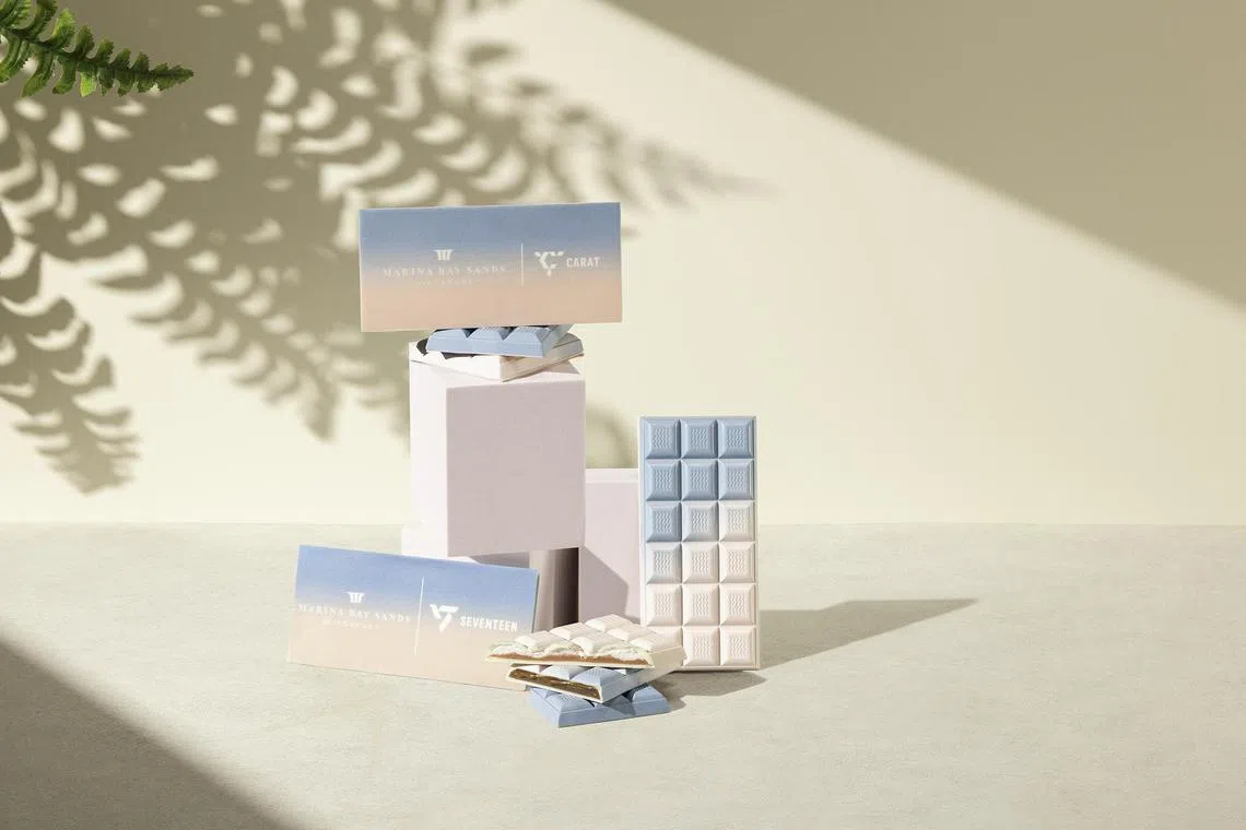 seventeen13 - Antes do show de duas noites da boy band de K-pop Seventeen no Estádio Nacional de Cingapura, Marina Bay Sands colaborará com o grupo para oferecer criações culinárias inspiradas no grupo. FOTO: MARINA BAY SANDS