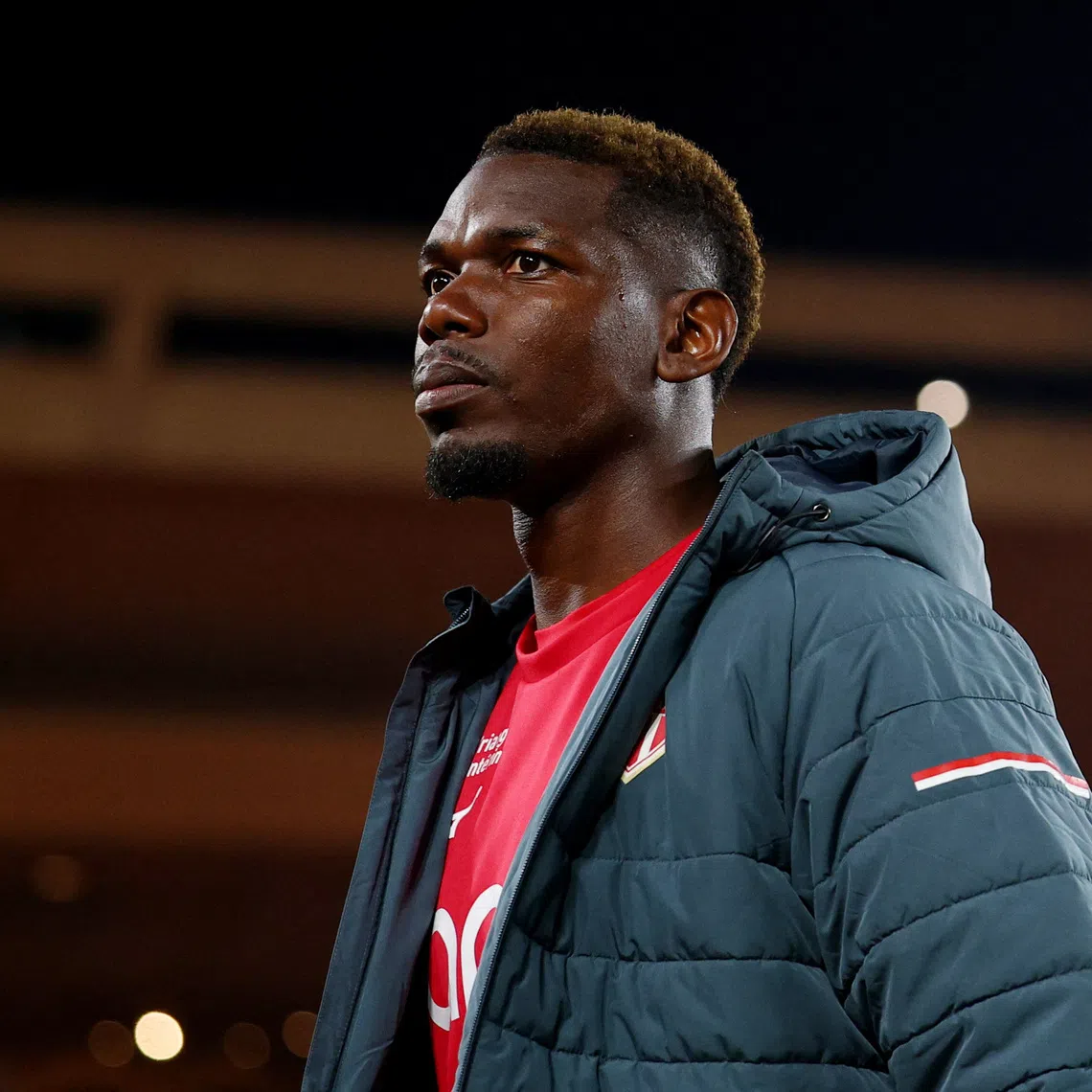 Soccer Football - Ligue 1 - AS Monaco v Olympique de Marseille - Stade Louis II, Monaco - April 5, 2026 AS Monaco's Paul Pogba inside the stadium before the match REUTERS/Manon Cruz