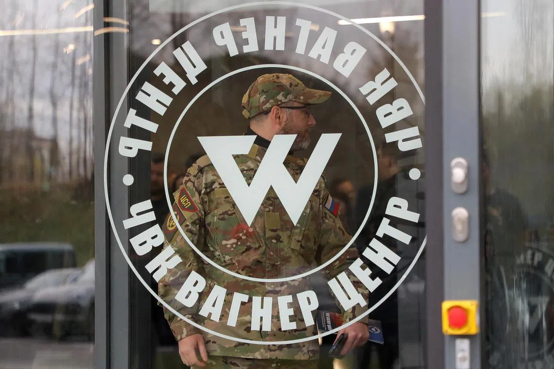 The 38-year-old suspect is said to be a member of the Wagner mercenary group (above), whose forces have been at the forefront of Moscow’s offensive in Ukraine.