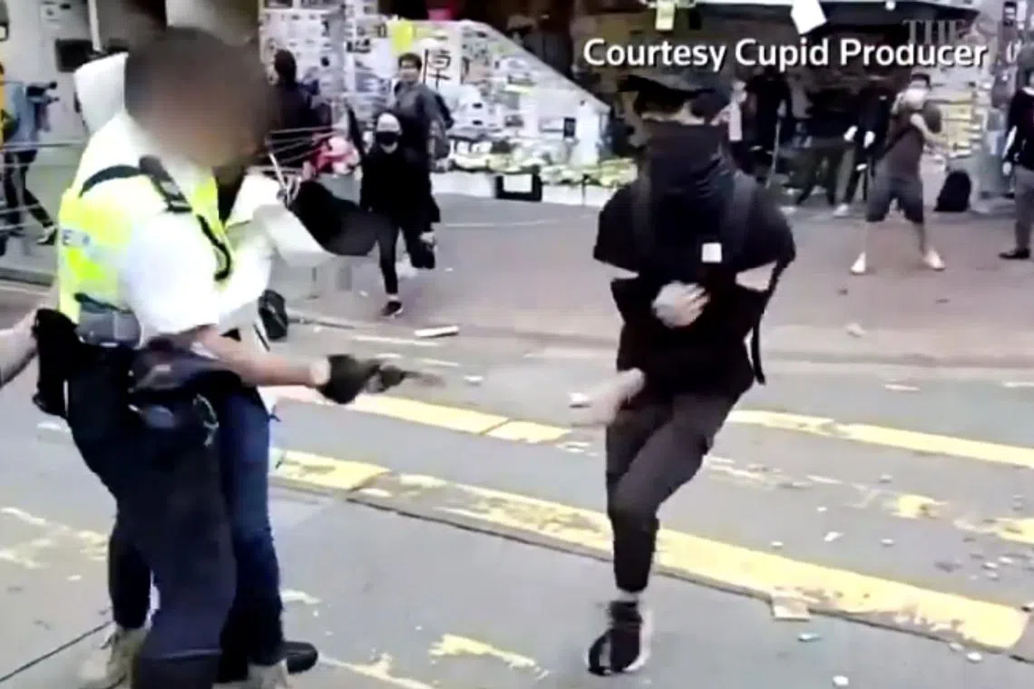 Chow Pak-kwan was shot at point-blank range by a traffic officer outside a subway station in November 2019.