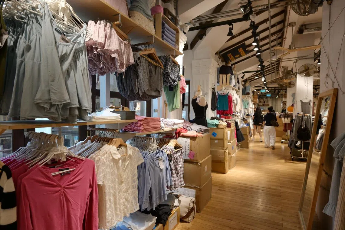 Generic of the Brandy Melville store at Peranakan House photographed on Oct 14, 2026.