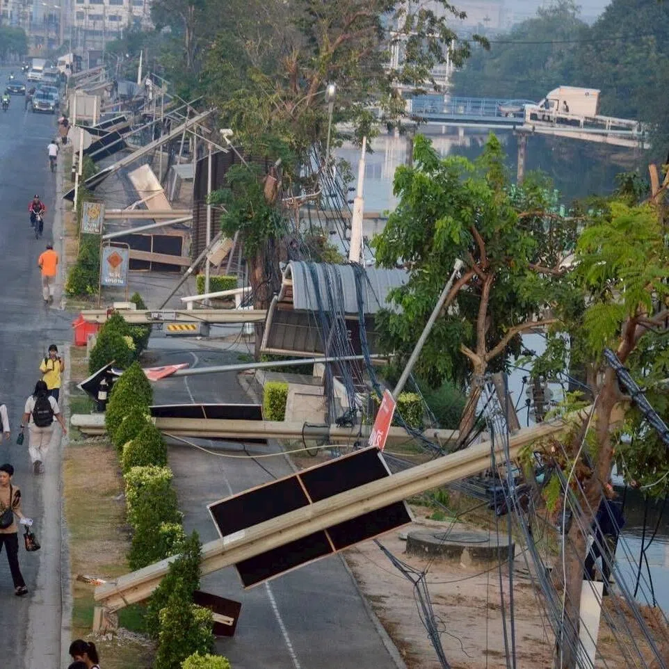 The accident happened at 1am local time on Jan 30, near the entrance to an industrial estate in the city of Samut Prakan.