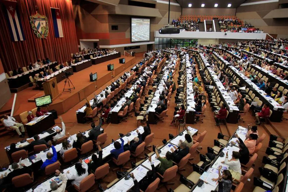 A general view of a session of the National Assembly in Havana, Cuba, December 21, 2018. REUTERS/Stringer/ File Photo