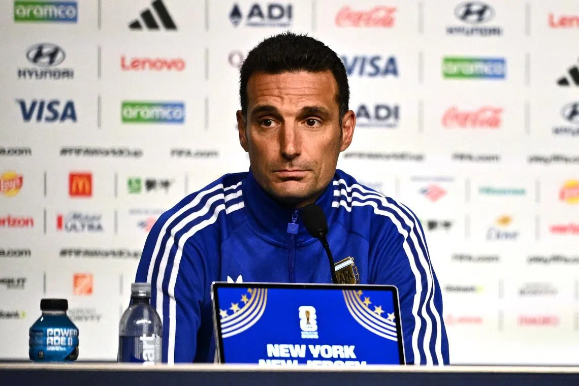 Argentina coach Lionel Scaloni said of seeing the fans celebrate, “it’s impossible for it not to touch your heart”.