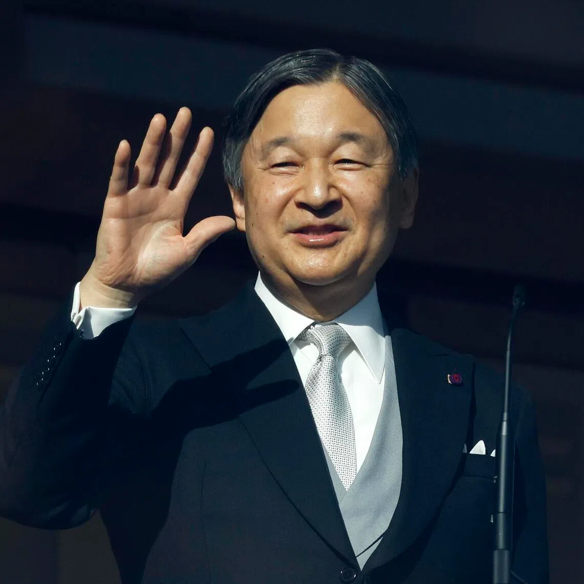 Emperor Naruhito had finished his 2026 greeting from a balcony at the Imperial Palace in Tokyo when the man in the front row in the gardens below removed his clothes.