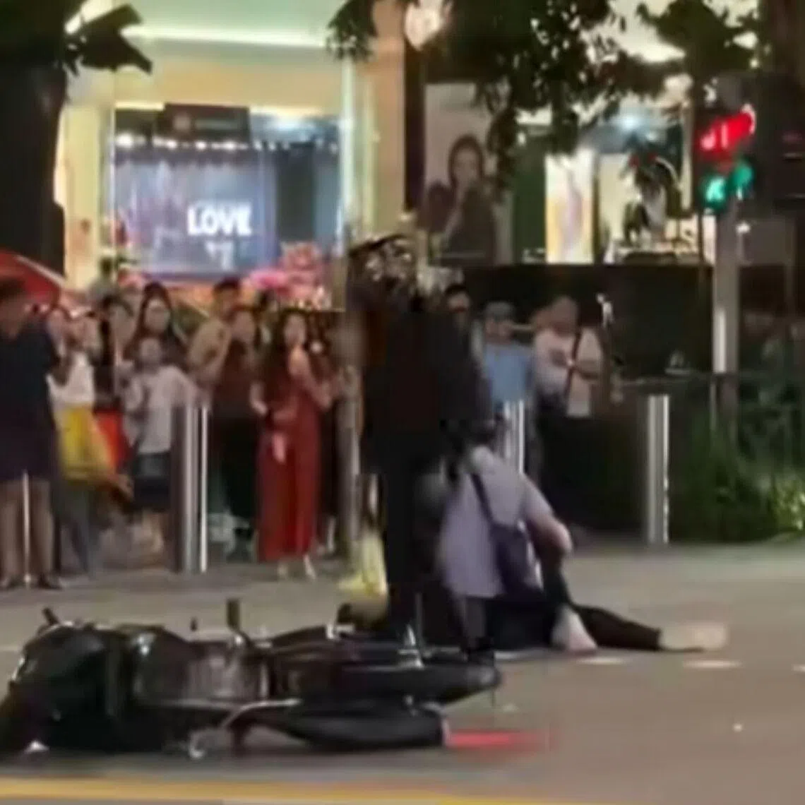 The motorcyclist is assisting the police with investigations.