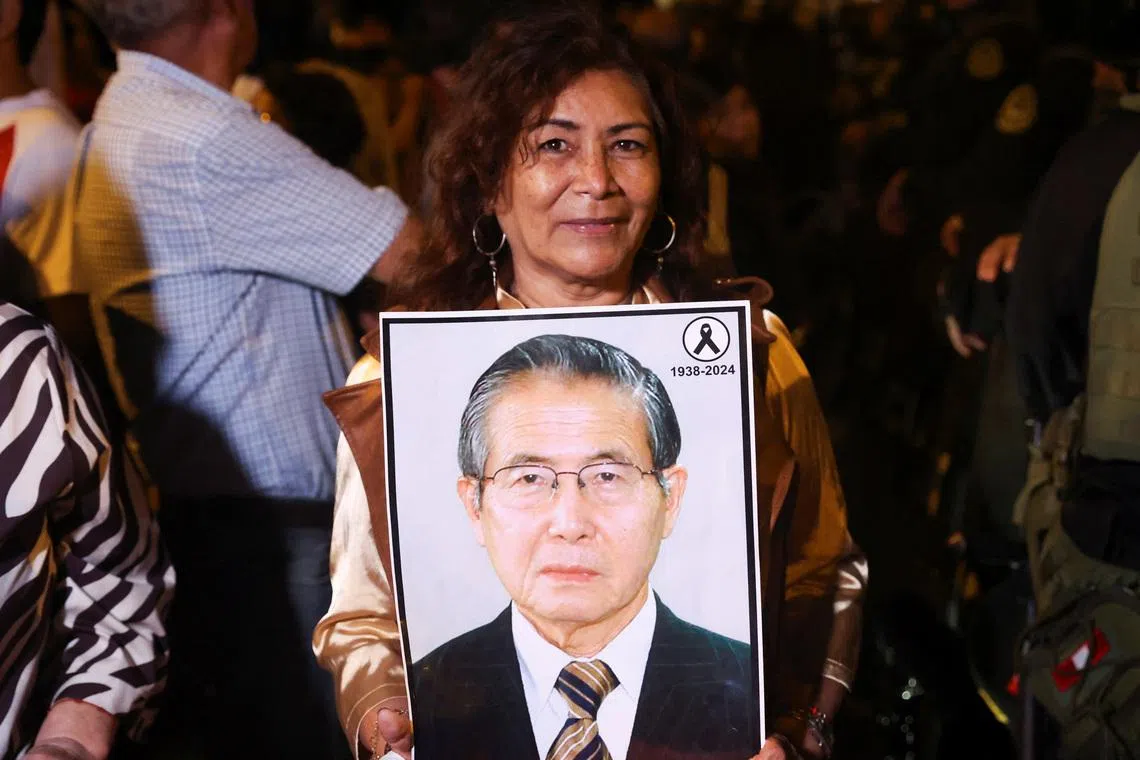 Peru's conservative Fujimori leads presidential vote in a ti